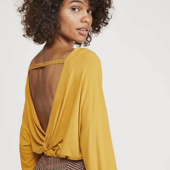 Free People Shimmy Shake Top Color NWT Color: Untamed Gold - Picture 5 of 9